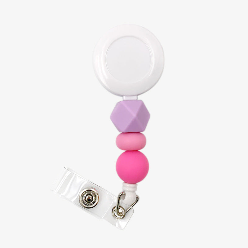 Wholesale Silicone Beaded Telescopic Keychain